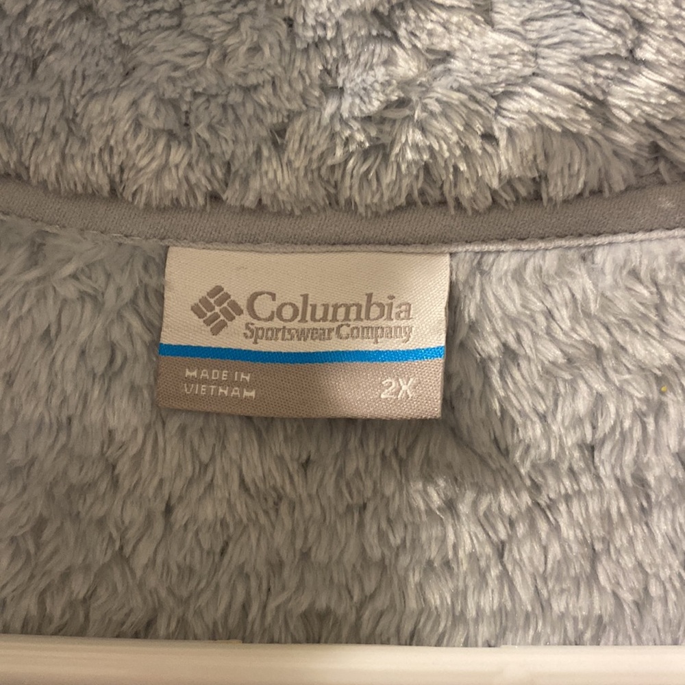 Lightly used Columbia Fire SidII Full Zip Fleece in size 2xl Cirris Gray - Picture 2 of 5